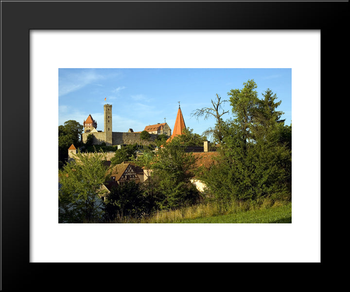 Castle Abenberg, Bavaria, Germany 20x24 Black Modern Wood Framed Art Print Poster