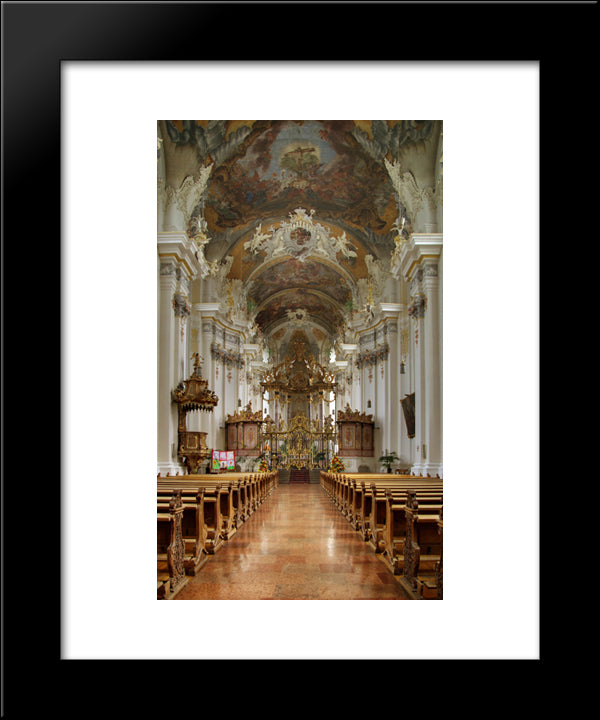 St. Paul Church, Germany 20x24 Black Modern Wood Framed Art Print Poster