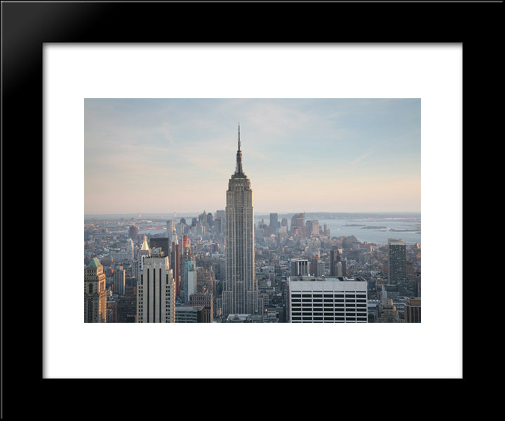 Empire State Building, New York City 20x24 Black Modern Wood Framed Art Print Poster