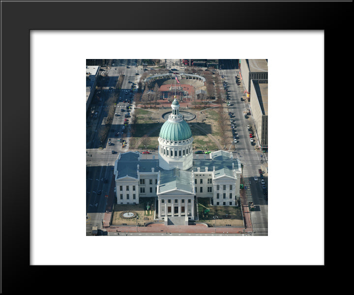 Old Courthouse, St. Louis 20x24 Black Modern Wood Framed Art Print Poster