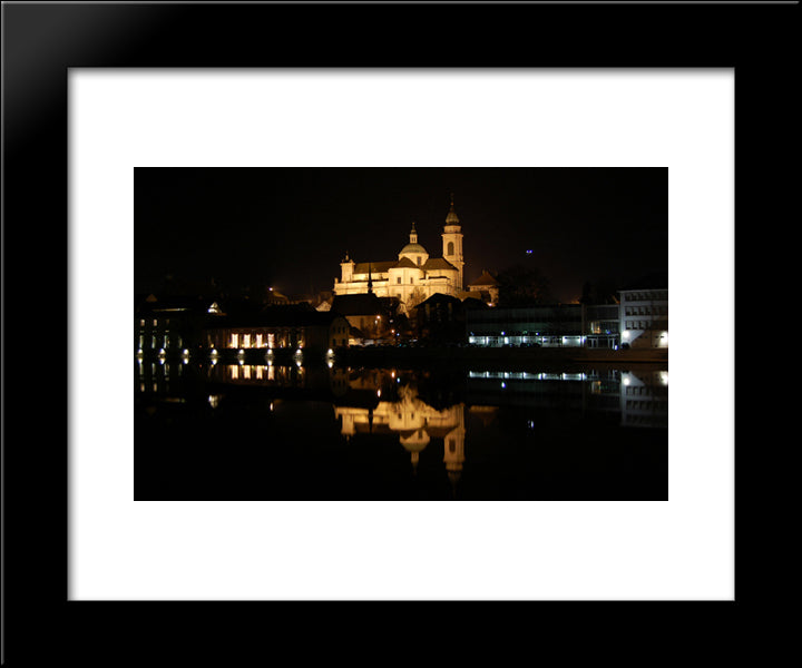 Cathedral Of St. Urs And Viktor 20x24 Black Modern Wood Framed Art Print Poster