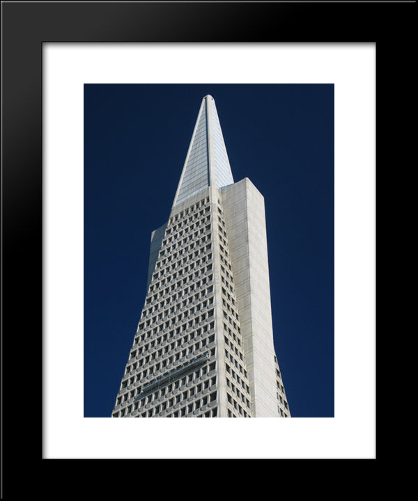 Transamerica Building, San Francisco 20x24 Black Modern Wood Framed Art Print Poster