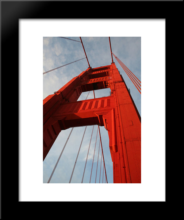 Golden Gate Bridge, San Francisco 20x24 Black Modern Wood Framed Art Print Poster