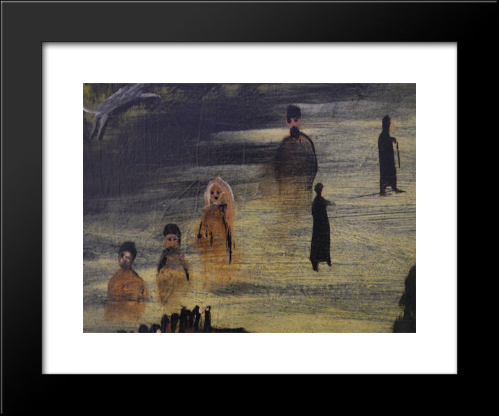 Party By The River Tskheniszkali (Fragment) 20x24 Black Modern Wood Framed Art Print Poster by Pirosmani, Niko