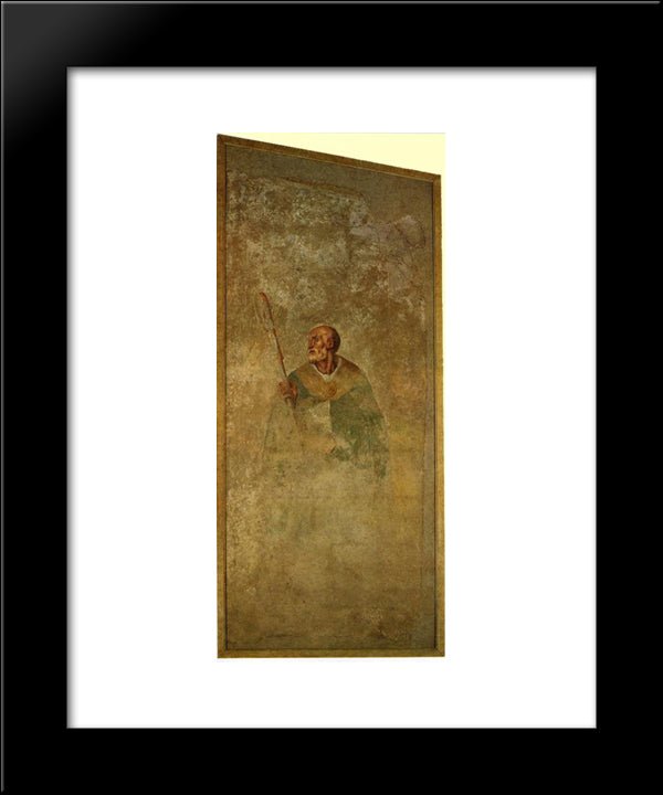 St. Julian 20x24 Black Modern Wood Framed Art Print Poster by Pontormo, Jacopo