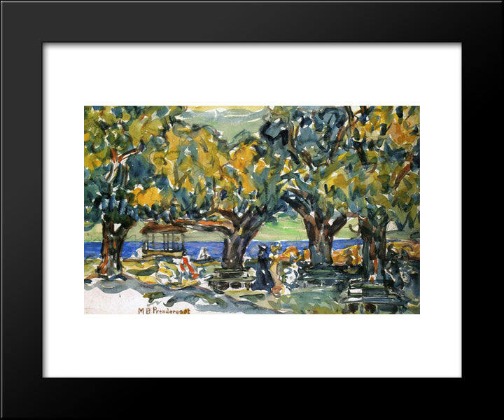 Salem, Massachusetts 20x24 Black Modern Wood Framed Art Print Poster by Prendergast, Maurice