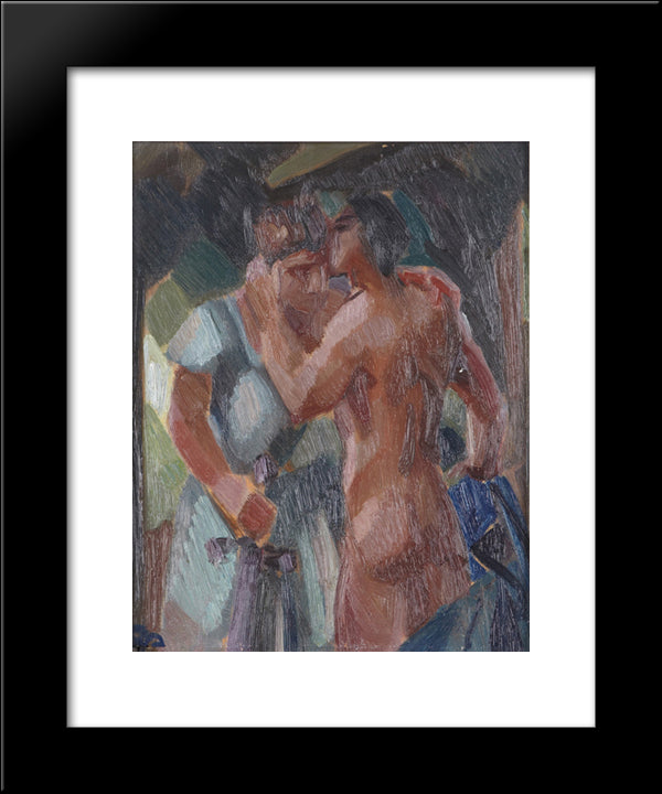 Untitled 20x24 Black Modern Wood Framed Art Print Poster by Pauli, Georg