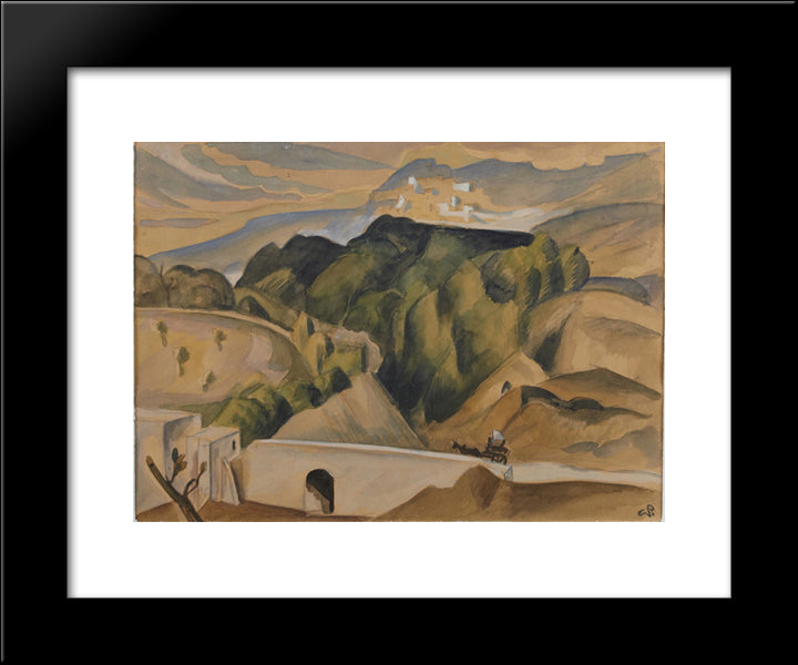 Untitled 20x24 Black Modern Wood Framed Art Print Poster by Pauli, Georg