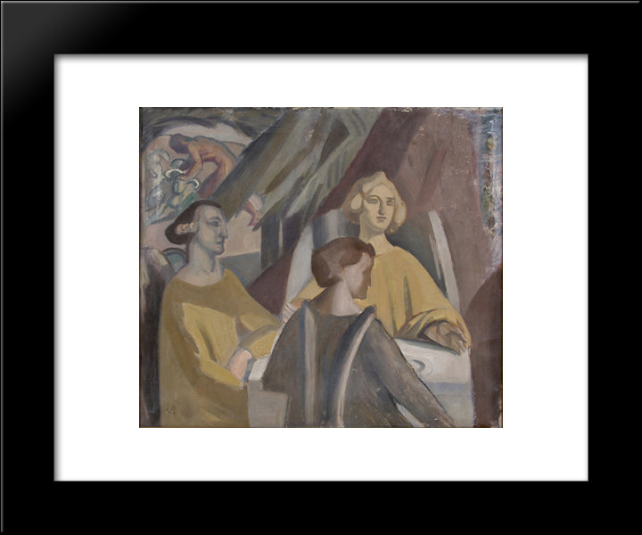 Untitled 20x24 Black Modern Wood Framed Art Print Poster by Pauli, Georg