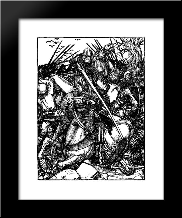 Otto Of The Silver Hand 10 20x24 Black Modern Wood Framed Art Print Poster by Pyle, Howard