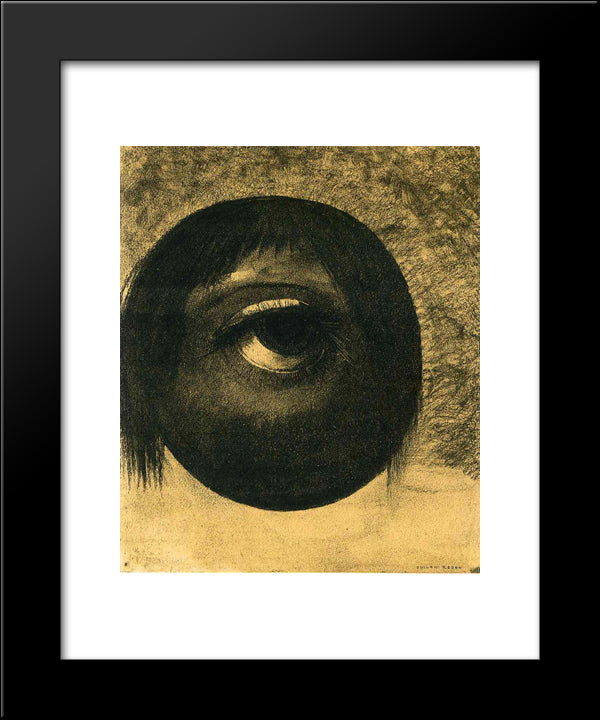 Vision 20x24 Black Modern Wood Framed Art Print Poster by Redon, Odilon
