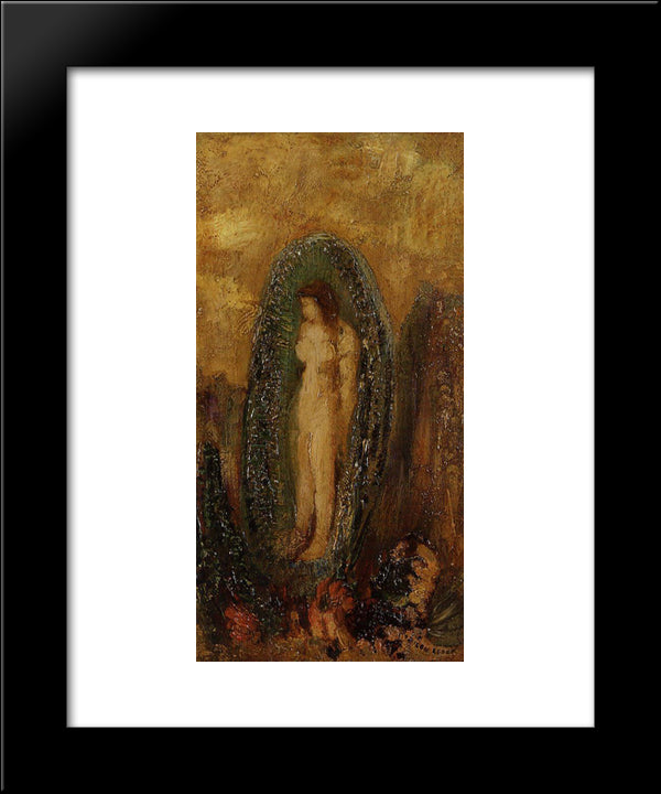 The Birth Of Venus 20x24 Black Modern Wood Framed Art Print Poster by Redon, Odilon