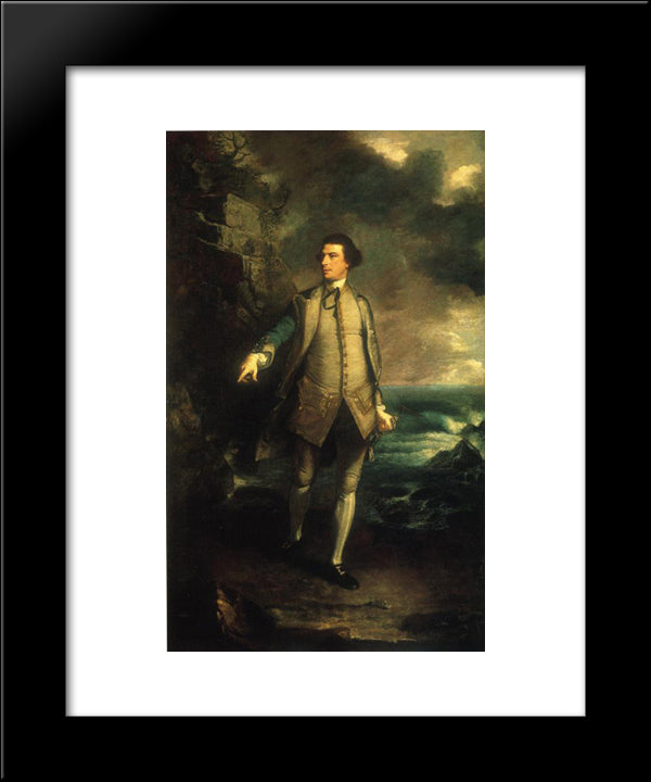 Augustus Keppel 20x24 Black Modern Wood Framed Art Print Poster by Reynolds, Joshua