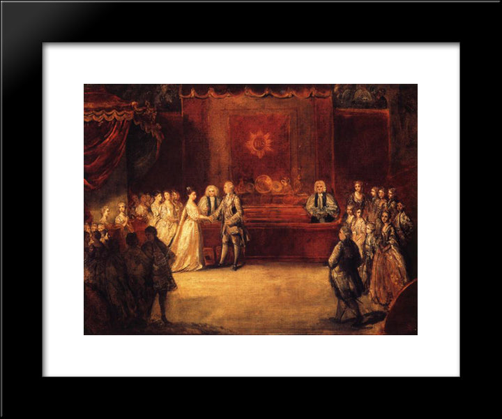 George Iii 20x24 Black Modern Wood Framed Art Print Poster by Reynolds, Joshua