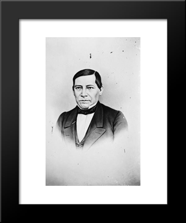 Juarez, President Of Mexico 20x24 Black Modern Wood Framed Art Print Poster by Library of Congress