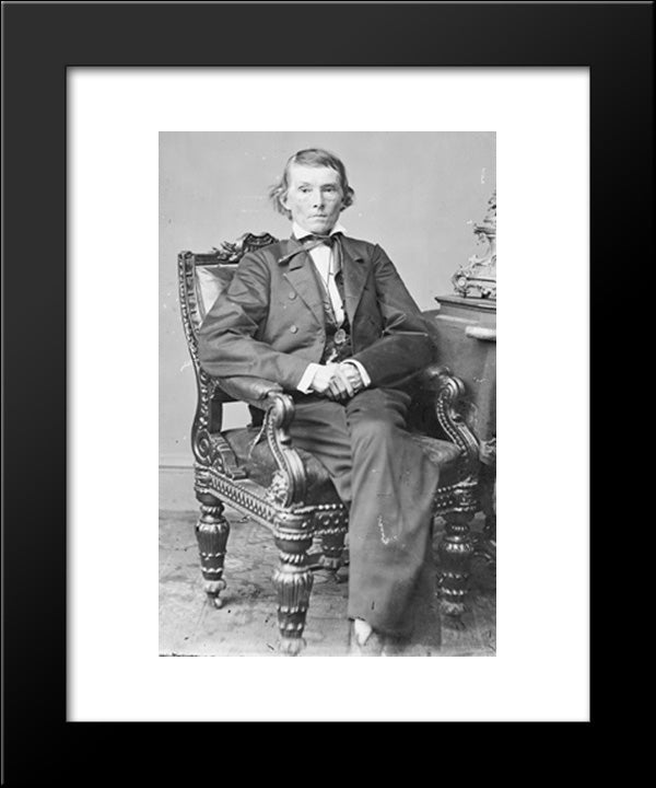 Hon. Alexander Hamilton Stephens Vice-President Of The Confederacy Item No. 242 20x24 Black Modern Wood Framed Art Print Poster by Library of Congress