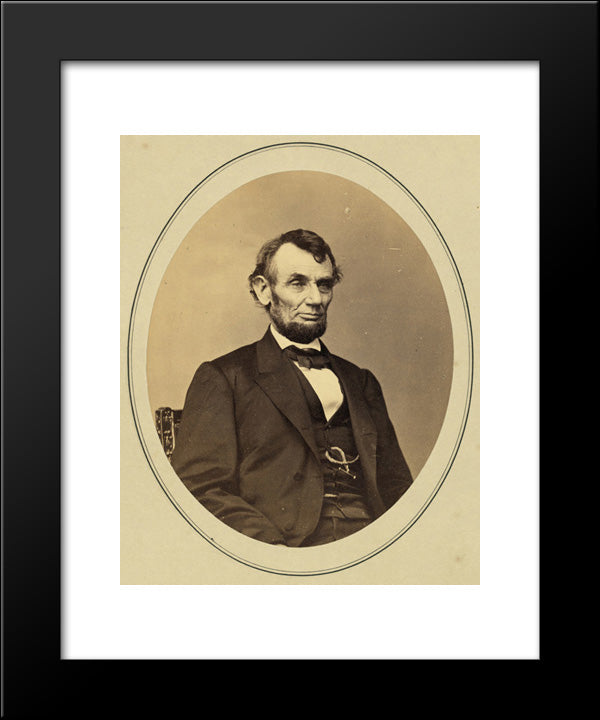 Abraham Lincoln, 16Th President 20x24 Black Modern Wood Framed Art Print Poster by Library of Congress
