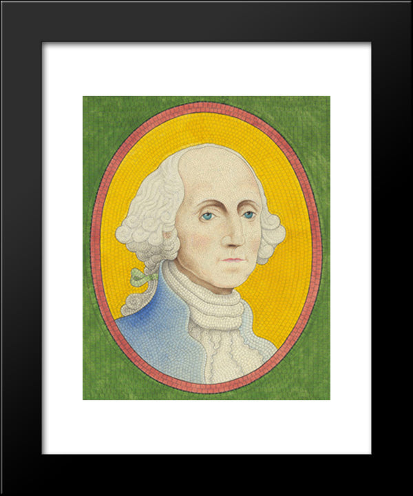 1732 - George Washington - 1799 20x24 Black Modern Wood Framed Art Print Poster by Library of Congress