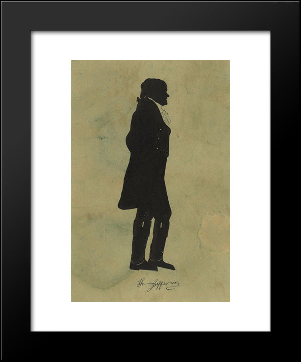 Thomas Jefferson 20x24 Black Modern Wood Framed Art Print Poster by Library of Congress