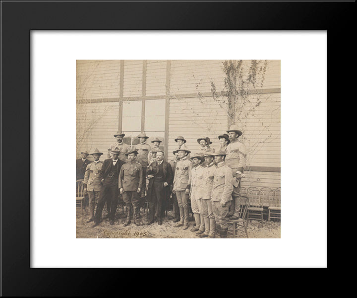 President Roosevelt And Rough Riders At San Antonio, 1905 20x24 Black Modern Wood Framed Art Print Poster by Library of Congress