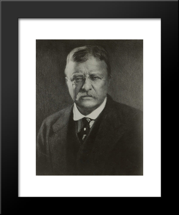 Theodore Roosevelt 20x24 Black Modern Wood Framed Art Print Poster by Library of Congress
