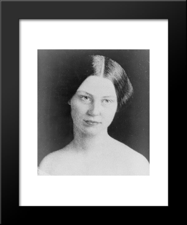 Mary Abigail Fillmore, Hostess For President Fillmore At White House 20x24 Black Modern Wood Framed Art Print Poster by Library of Congress