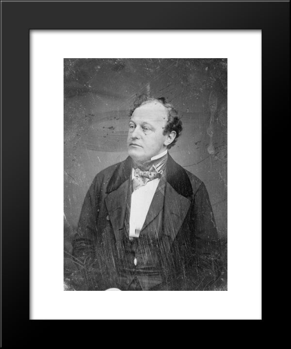 John Van Buren, Three-Quarter Length Portrait, Three-Quarters To The Left 20x24 Black Modern Wood Framed Art Print Poster by Library of Congress