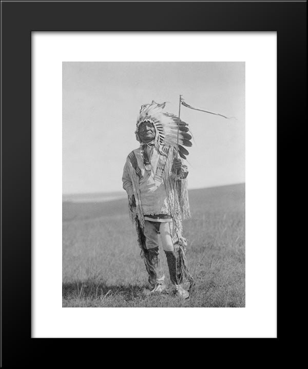 Sitting Bear, An Arikara Chief 20x24 Black Modern Wood Framed Art Print Poster by Library of Congress