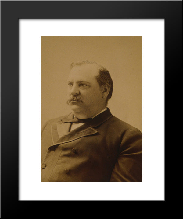 President Grover Cleveland 20x24 Black Modern Wood Framed Art Print Poster by Library of Congress