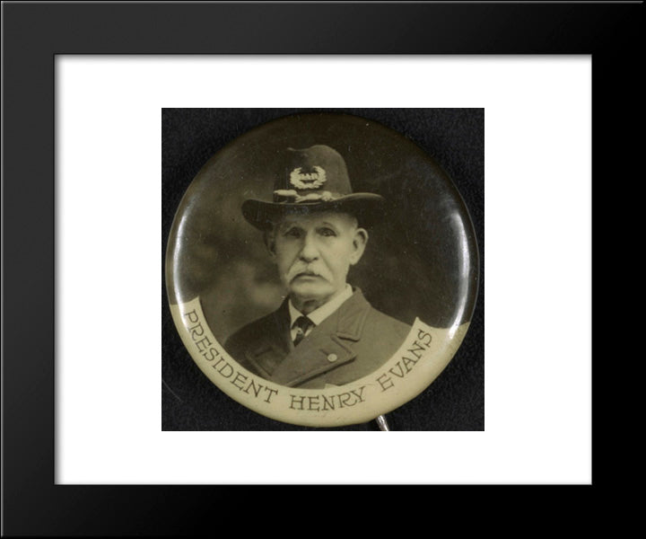 Grand Army Of The Republic President Henry Evans In Uniform 20x24 Black Modern Wood Framed Art Print Poster by Library of Congress