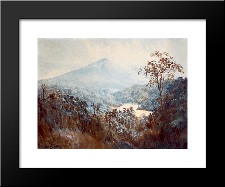 Mountain View 20x24 Black Modern Wood Framed Art Print Poster by Suriosubroto, Abdullah