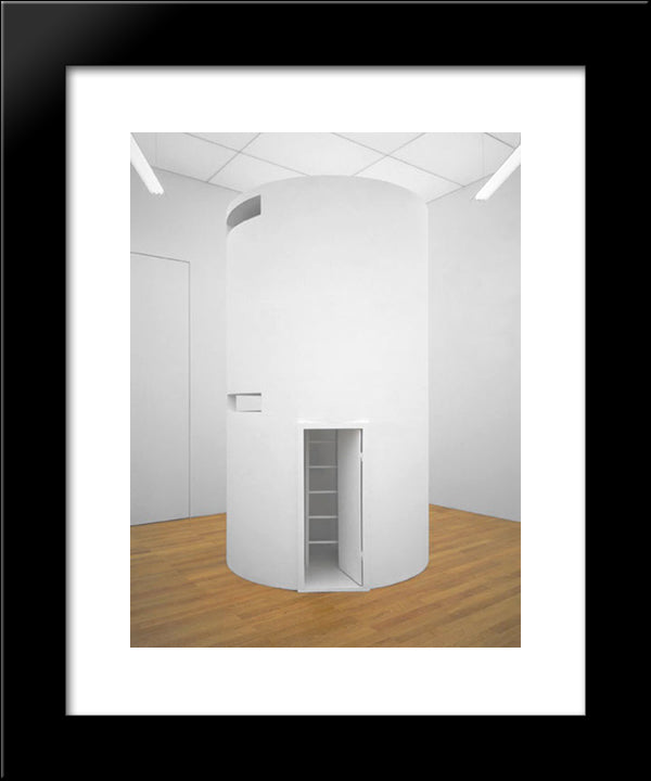 Cell No. 5 20x24 Black Modern Wood Framed Art Print Poster by Absalon