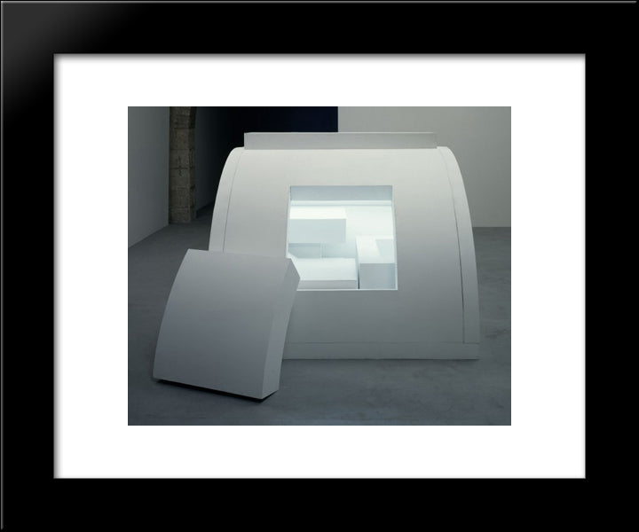 Cellule 20x24 Black Modern Wood Framed Art Print Poster by Absalon