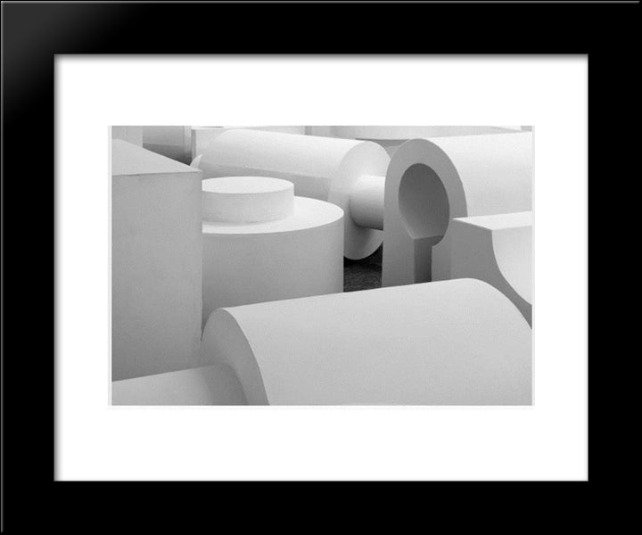 Disposition 20x24 Black Modern Wood Framed Art Print Poster by Absalon