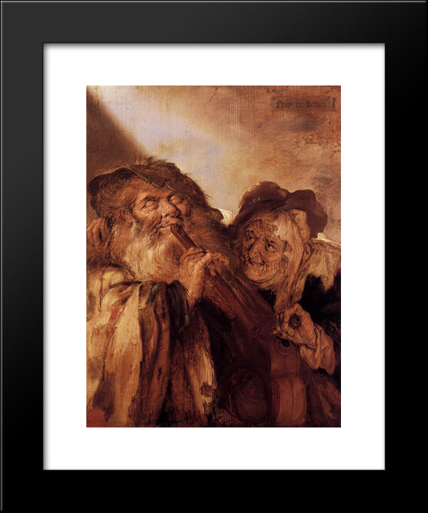 Beautiful And Ugly 20x24 Black Modern Wood Framed Art Print Poster by Venne, Adriaen van de