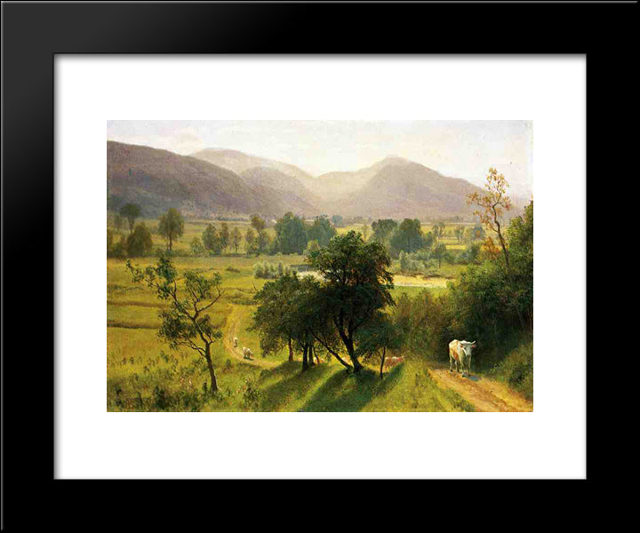 Conway Valley, New Hampshire 20x24 Black Modern Wood Framed Art Print Poster by Bierstadt, Albert