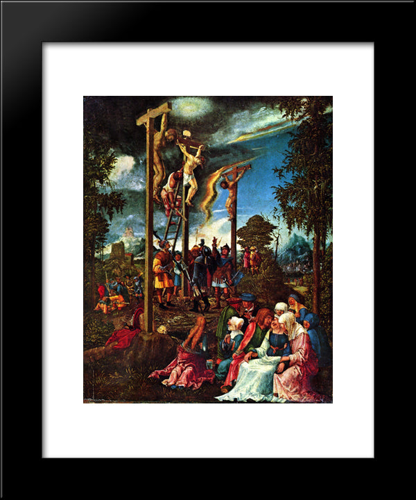 Calvary 20x24 Black Modern Wood Framed Art Print Poster by Altdorfer, Albrecht