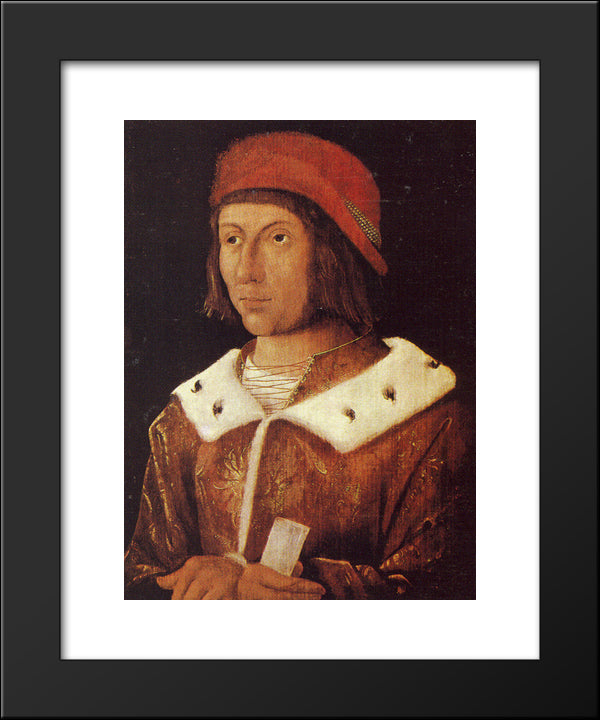 Friedrich Der Siegreiche 20x24 Black Modern Wood Framed Art Print Poster by Altdorfer, Albrecht
