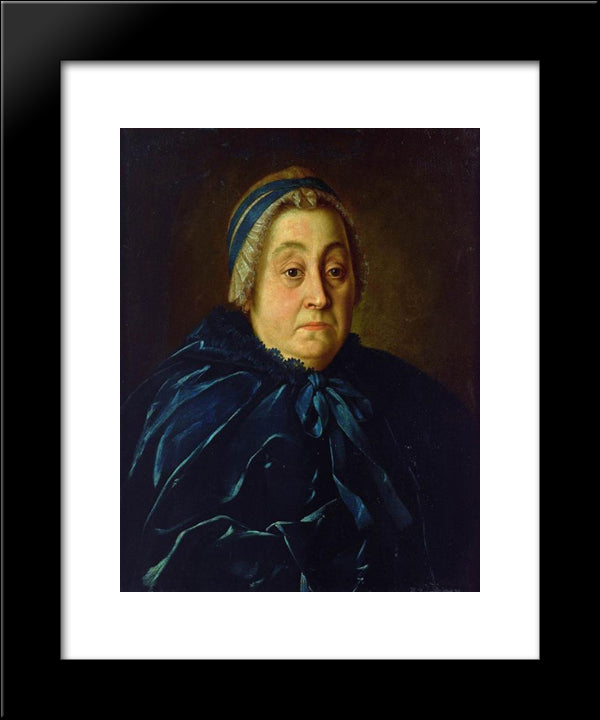 Portrait Of Anna Vasiliyevna Buturlina 20x24 Black Modern Wood Framed Art Print Poster by Antropov, Aleksey