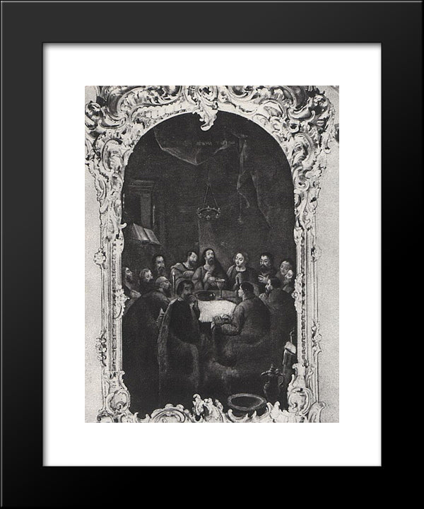 The Last Supper 20x24 Black Modern Wood Framed Art Print Poster by Antropov, Aleksey