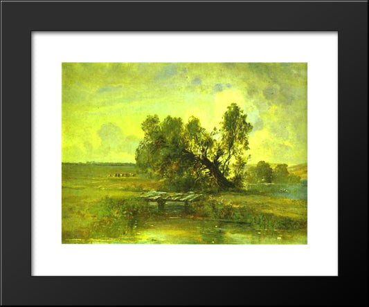 After A Thunderstorm 20x24 Black Modern Wood Framed Art Print Poster by Savrasov, Aleksey