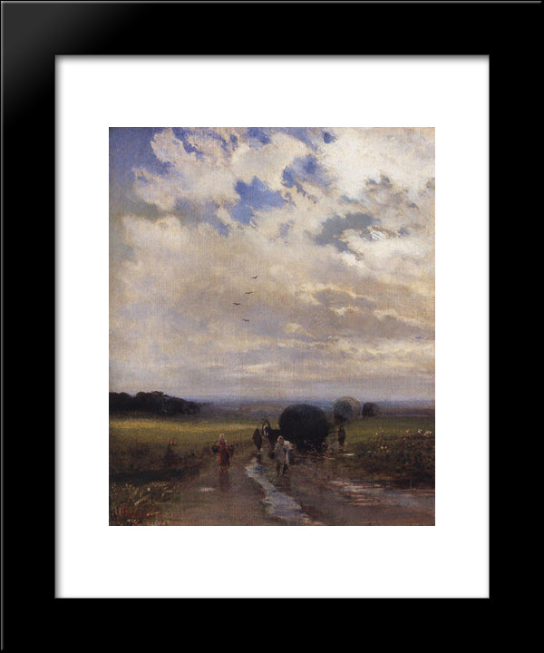 After The Rain 20x24 Black Modern Wood Framed Art Print Poster by Savrasov, Aleksey