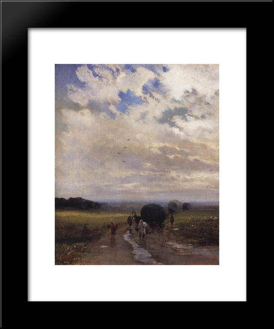 After The Rain 20x24 Black Modern Wood Framed Art Print Poster by Savrasov, Aleksey