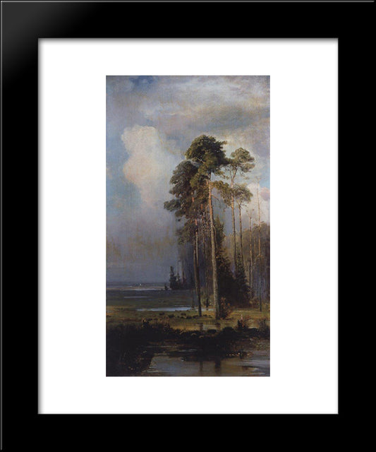 Autumn. Sokolniki 20x24 Black Modern Wood Framed Art Print Poster by Savrasov, Aleksey