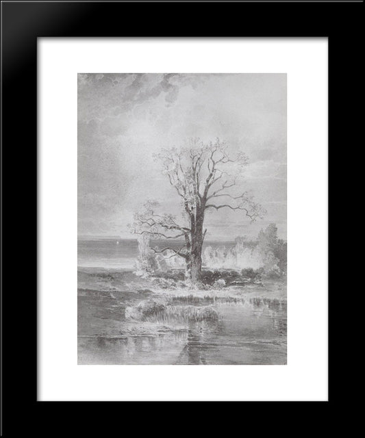 Autumn Landscape 20x24 Black Modern Wood Framed Art Print Poster by Savrasov, Aleksey