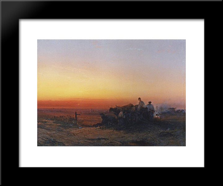 Chumaky 20x24 Black Modern Wood Framed Art Print Poster by Savrasov, Aleksey