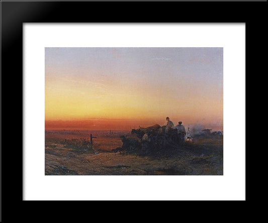 Chumaky 20x24 Black Modern Wood Framed Art Print Poster by Savrasov, Aleksey