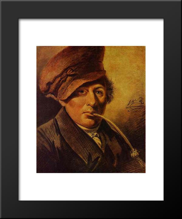 Portrait Of K. I. Seidel 20x24 Black Modern Wood Framed Art Print Poster by Orlowski, Alexander