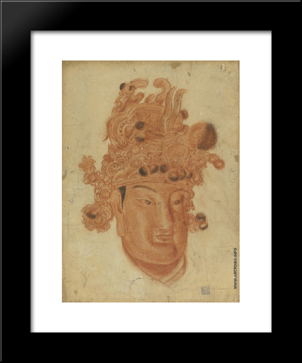 A Chinese God 20x24 Black Modern Wood Framed Art Print Poster by Jacovleff, Alexandre