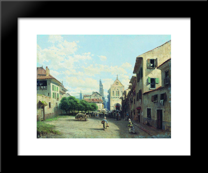 Norman City 20x24 Black Modern Wood Framed Art Print Poster by Bogolyubov, Alexey